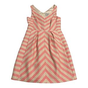 Anthropologie HD in Paris Pink Striped Dress Size 8